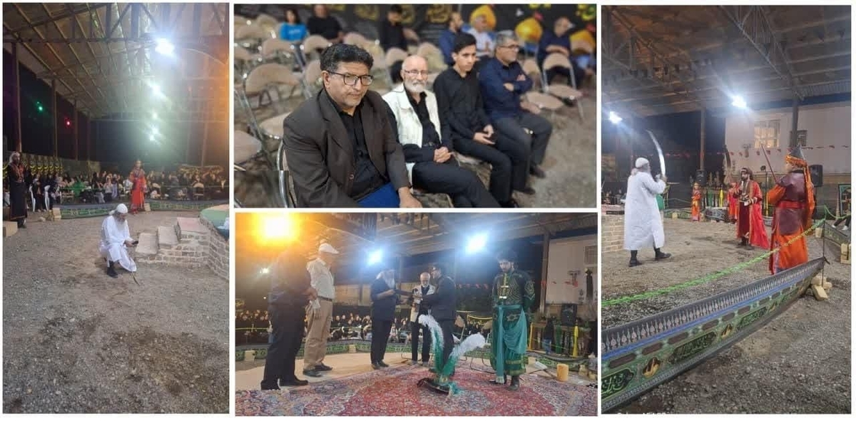 تجلیل مدیرکل فرهنگ ارشاد اسلامی البرز و داود فتحعلی‌بیگی از هنرمندان تعزیه در کردان