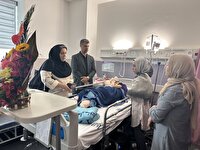 عیادت ساعی از دختر تکواندوکاری که در حملات رژیم صهیونی مجروح شد