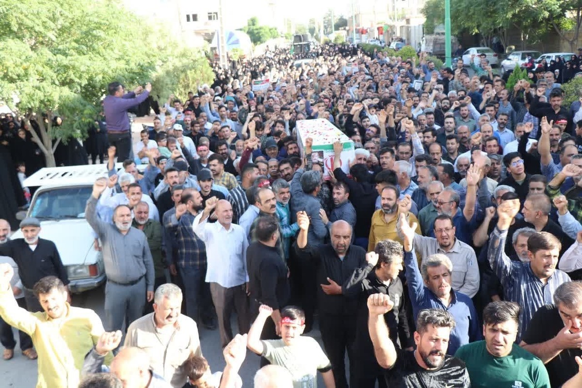 تشییع باشکوه شهید طریق القدس شهر کوشک