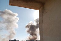 لحظاتی قبل جنگنده‌های اسرائیلی جنوب سوریه را بمباران کردند