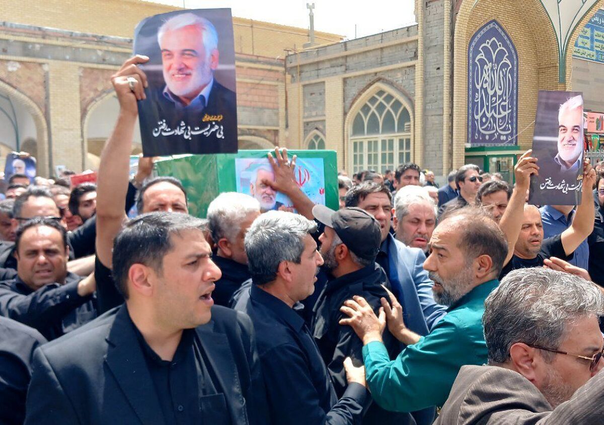 پیکر دانشمند شهید طهرانچی و همسرش در حرم عبدالعظیم (ع) آرام گرفت