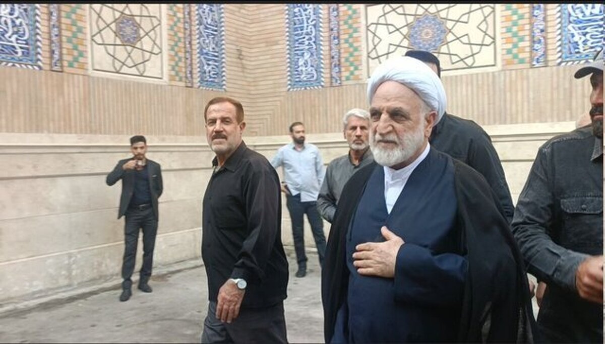 حضور حجت الاسلام محسنی اژه‌ای در مراسم بزرگداشت سپهبد رشید