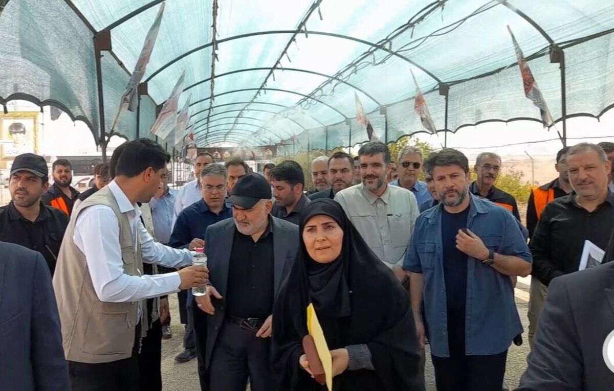 بازدید وزیر راه از پایانه مرزی چذابه و روند خدمت به زائران اربعین
