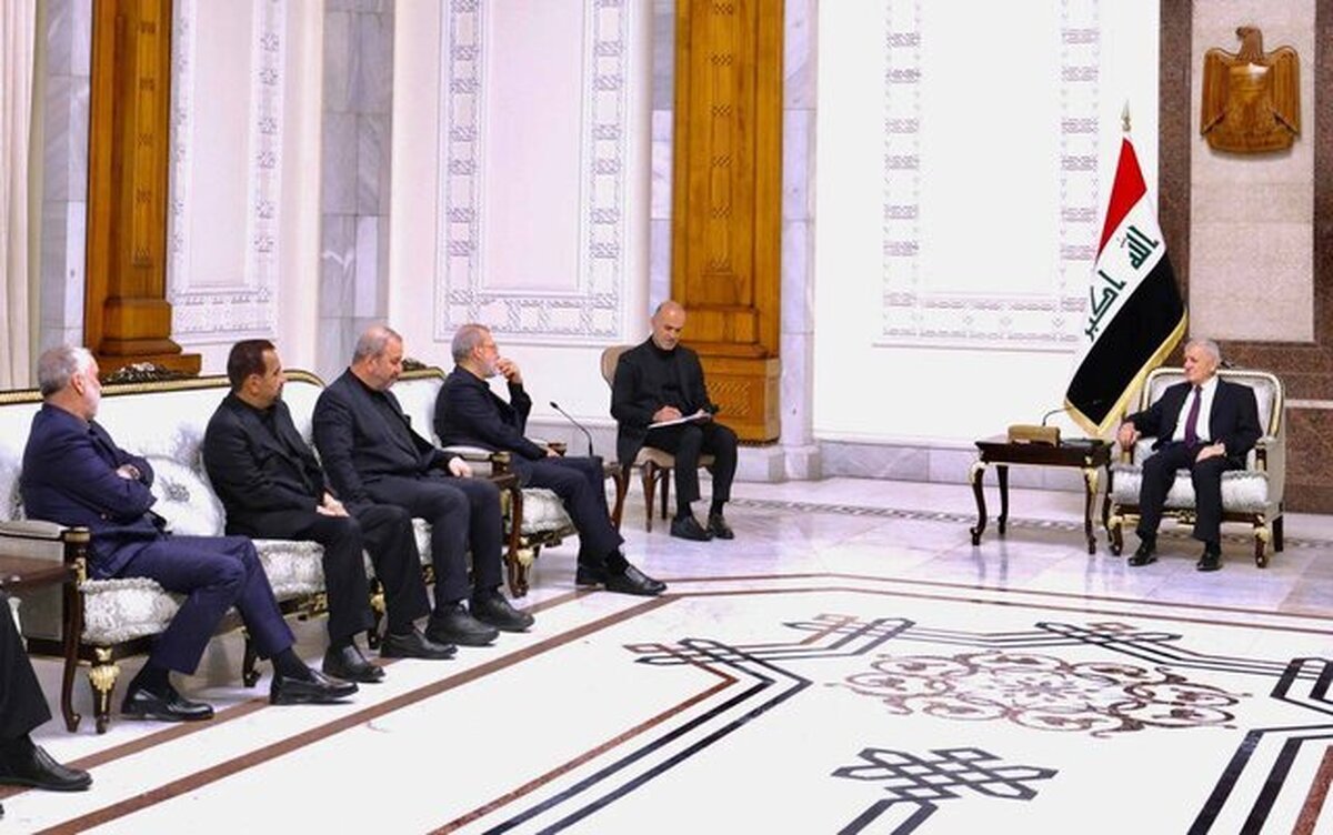 توییت سفارت ایران در عراق درباره اهمیت سفر لاریجانی به این کشور