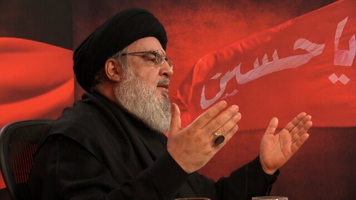 حضور لاریجانی بر مزار سیدحسن نصرالله