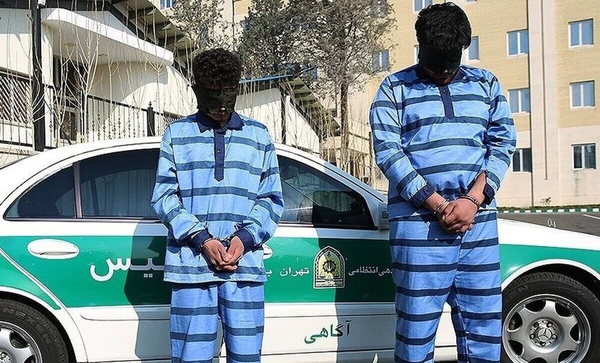 سارقان زورگیر موتورسوار در چنگ قانون