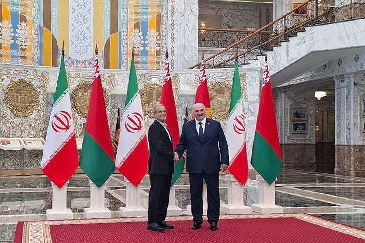 استقبال رسمی رئیس‌جمهور بلاروس از پزشکیان