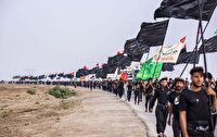حرکت بزرگترین کاروان پیاده‌روی اربعین به سوی کربلا آغاز شد