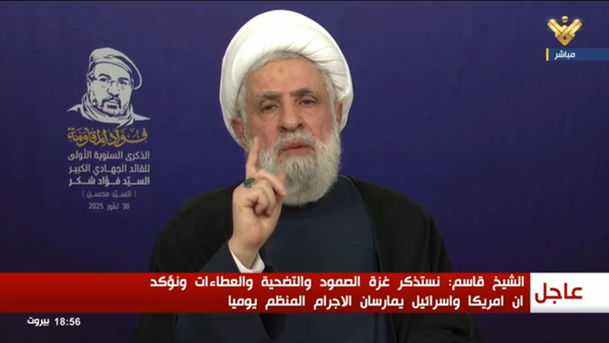 شیخ نعیم قاسم: تا زمانی که یک نفرمان زنده است، تسلیم نخواهیم شد