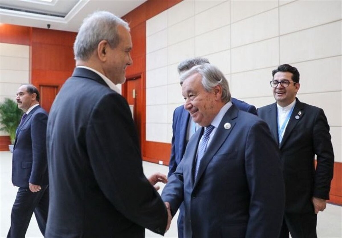 دیدار دبیرکل سازمان ملل متحد با رئیس جمهور