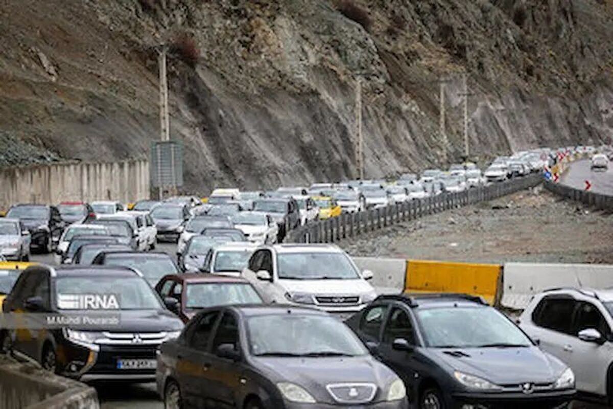 ترافیک سنگین در جاده چالوس و آزادراه تهران -شمال