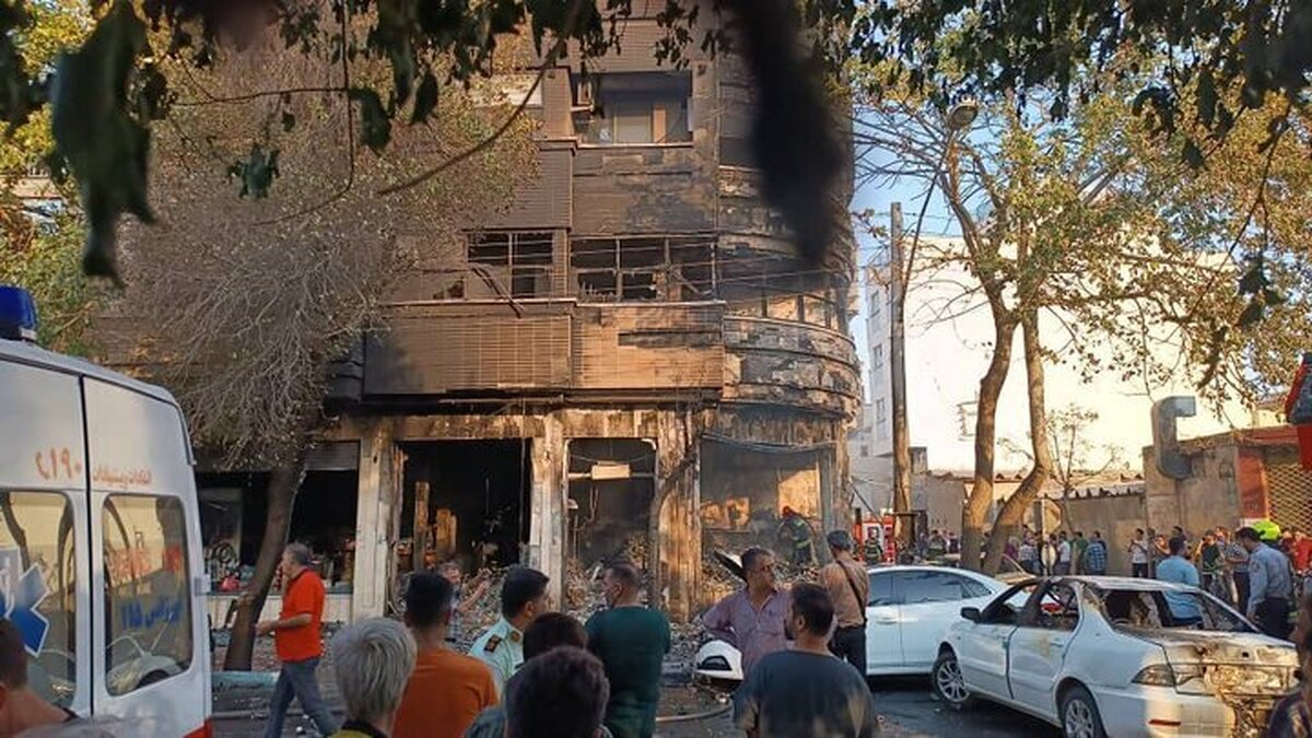 انفجار مهیب در خیابان صمدیه اصفهان