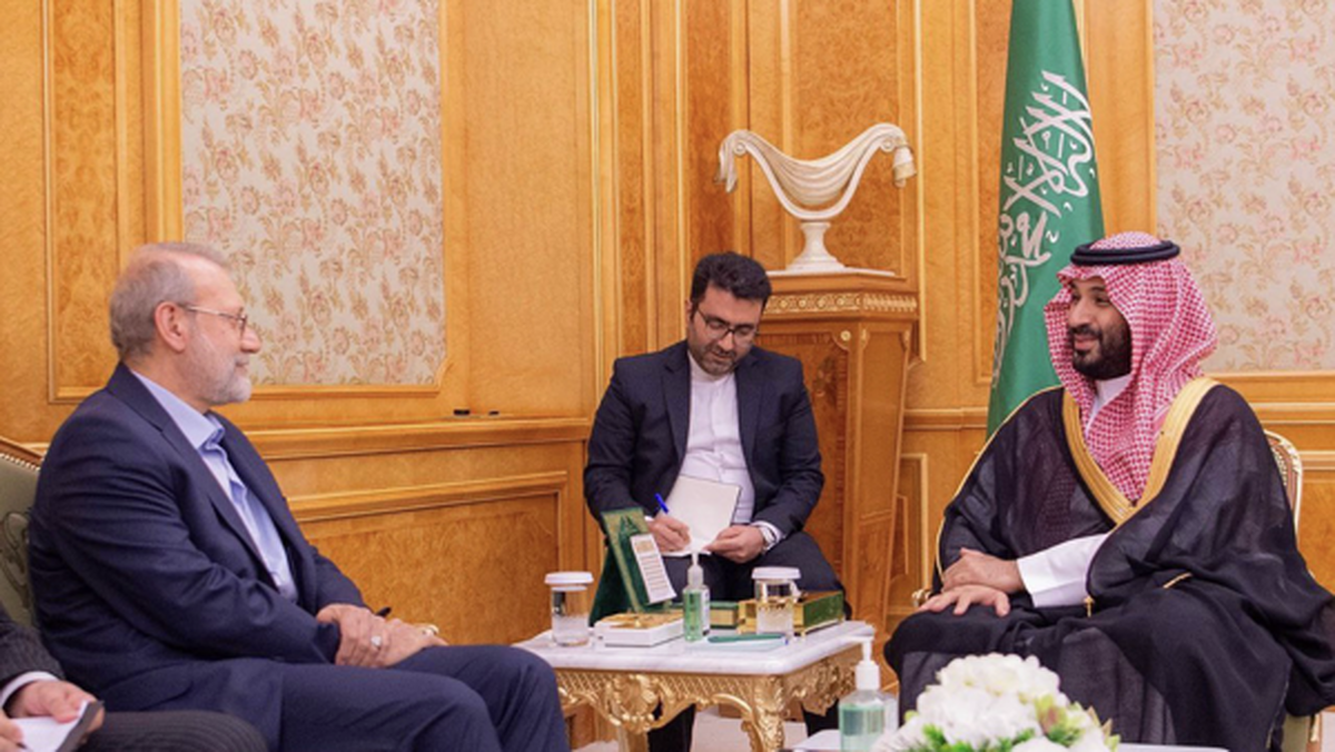 لاریجانی با محمد بن سلمان دیدار کرد