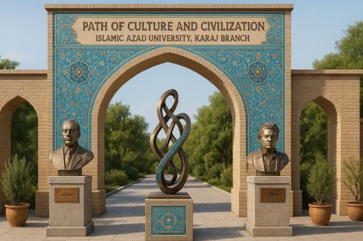ساخت یادمان شهدا بر پایه تلفیق هنر و فناوری در دانشگاه آزاد کرج
