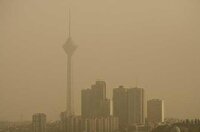 وزش باد و خیزش گرد و خاک در تهران