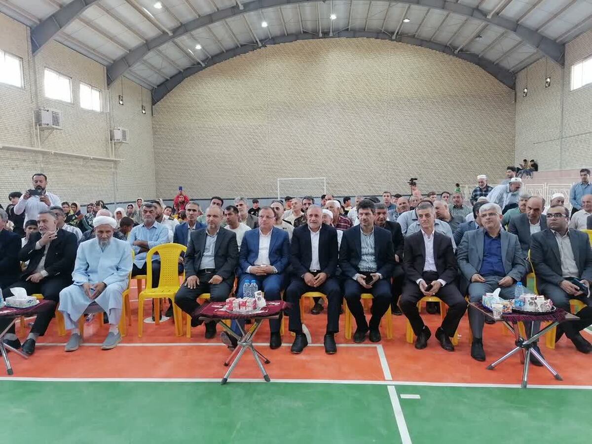 افتتاح سالن ورزشی روستای بدراق نوری