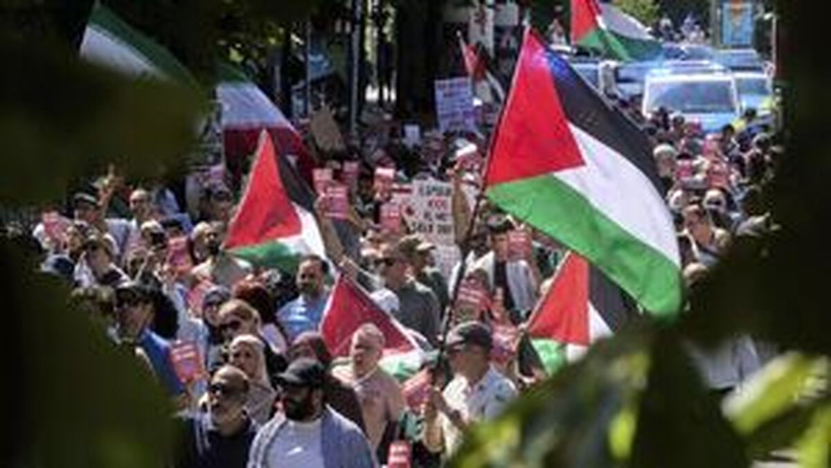 تظاهرات بزرگ مردم آلمان در حمایت از فلسطین