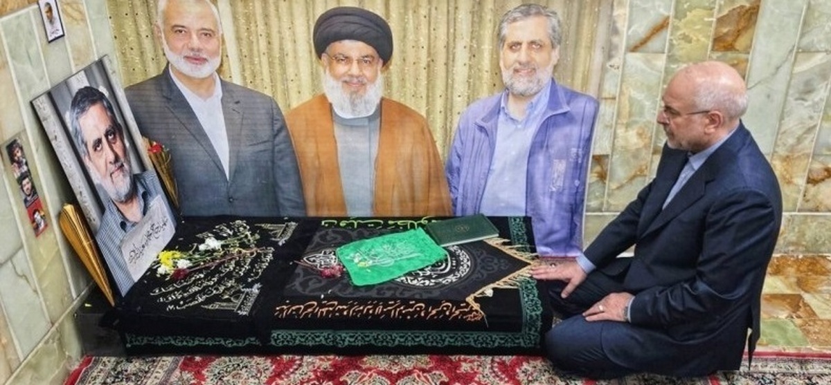 حضور قالیباف بر مزار شهید حاج رمضان+ تصویر