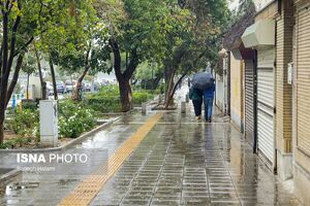 تداوم باران در برخی استان‌ها