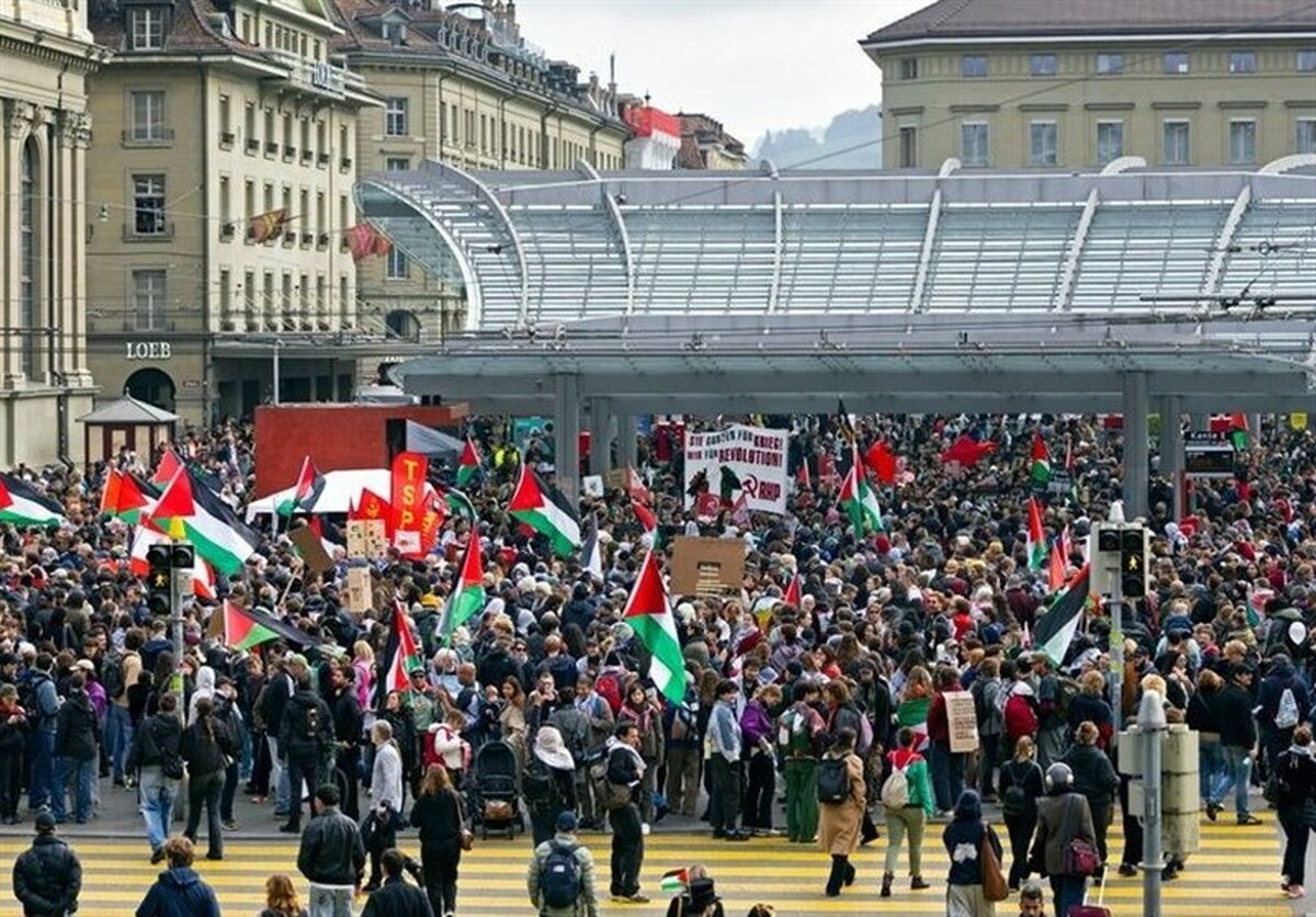 دستگیری ۵۰۰ نفر در جریان اعتراضات حامیان فلسطین در سوئیس