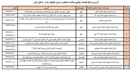 انجام واکسیناسیون رایگان هپاتیت برای گروه های هدف در استان البرز