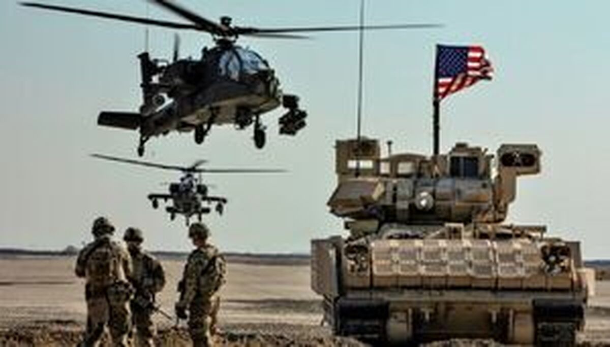 پرواز فشرده هواپیماهای نظامی آمریکا در آسمان عراق