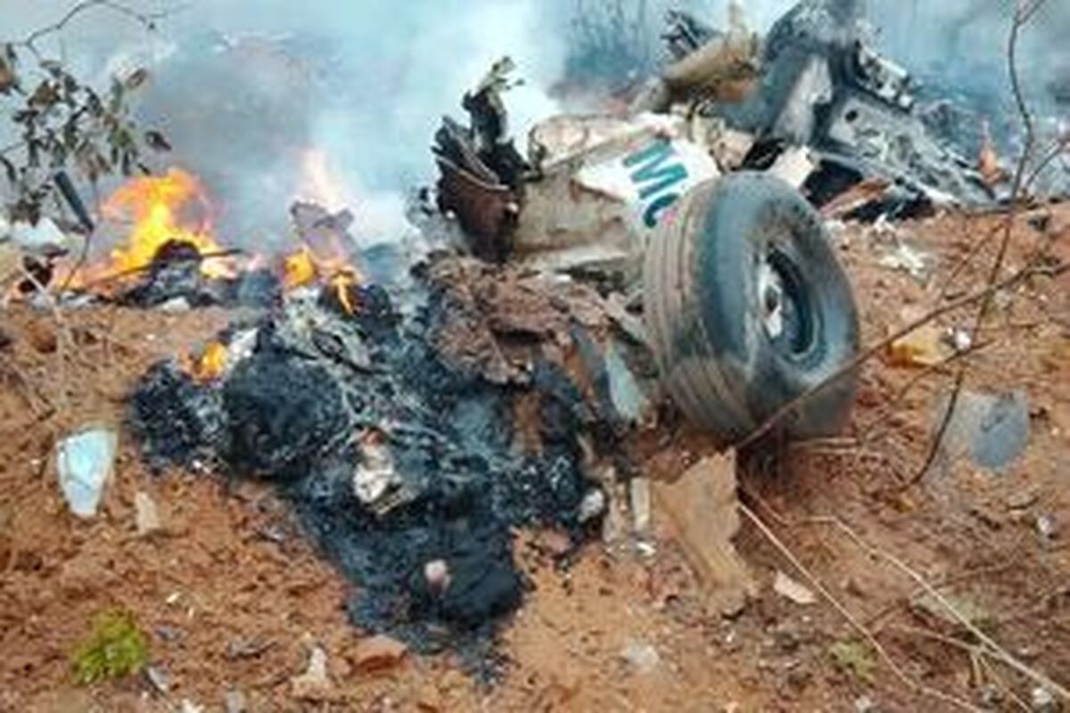 ۲۰ کشته در حادثه سقوط هواپیمای نظامی ترکیه در گرجستان