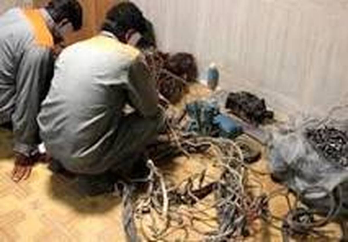سارقان كابل برق در  نجف آباد  دستگير شدند