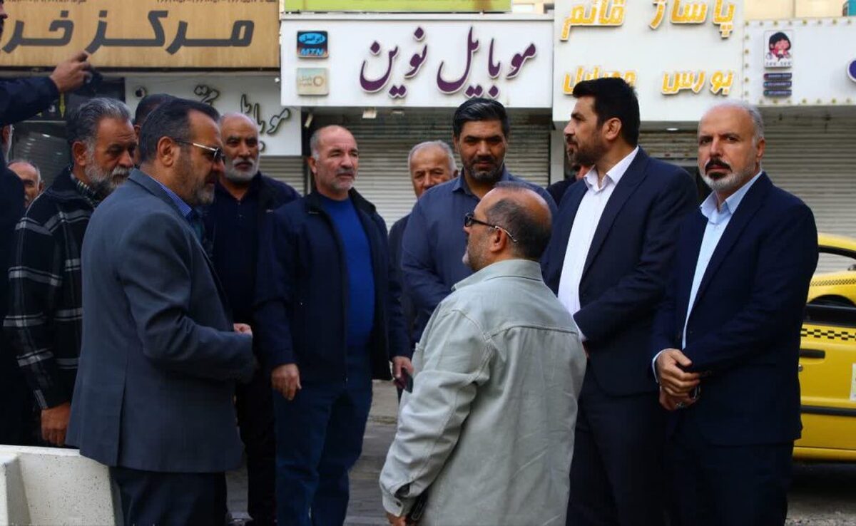 بازدید اعضای شورای اسلامی شهر فردیس از پروژه پایانه تاکسی اهری