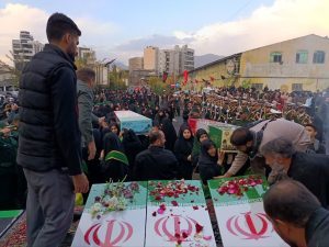 ورود پیکر ۱۰ شهید گمنام به استان البرز