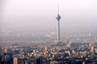 شاخص آلودگی هوای تهران در شرایط ناسالم برای گروه‌های حساس