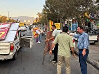 اجرا طرح گسترده رفع سد معبر و ساماندهی معابر عمومی در منطقه 5 شهردار ی کرج