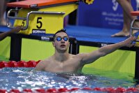 شناگر ایرانی مدال طلای ۱۰۰ متر پروانه را بدست آورد