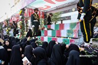تشییع پیکر‌های مطهر ۳۰۰ شهید گمنام در سالروز شهادت حضرت زهرا (س)