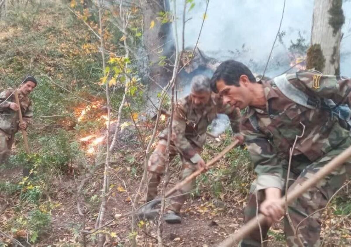 حریق جنگل اشکته‌چال رامسر مهار شد