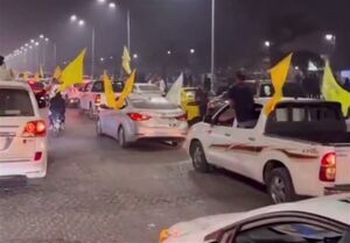 راهپیمایی در بغداد و بصره در حمایت از حزب‌الله و انصارالله