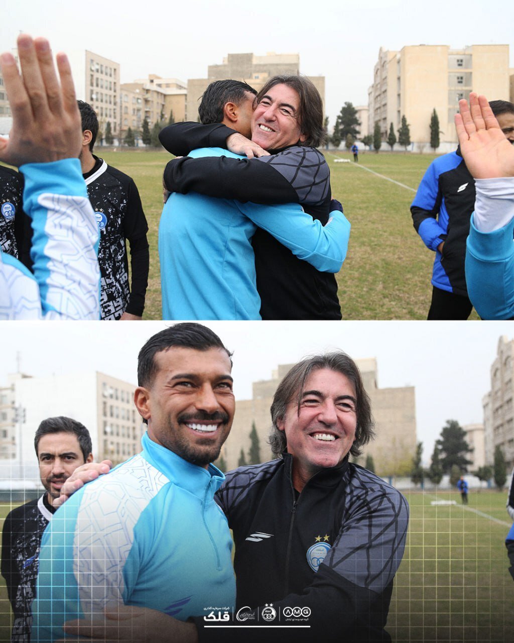 آشتیکنان رضاییان و ساپینتو در تمرین استقلال آشتیکنان رضاییان و ساپینتو در تمرین استقلال