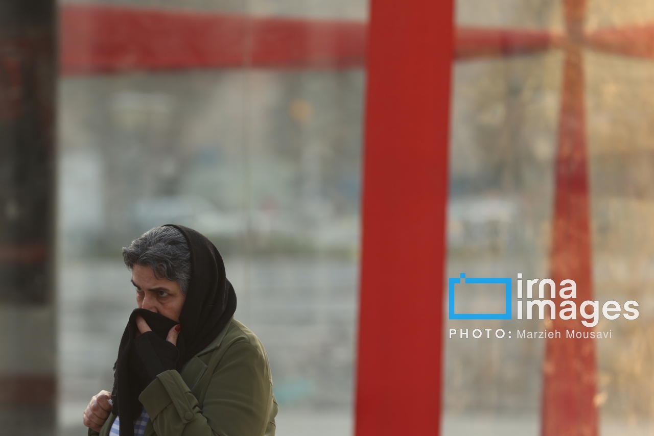 کیفیت هوای تهران نارنجی و برای گروه‌های حساس ناسالم است