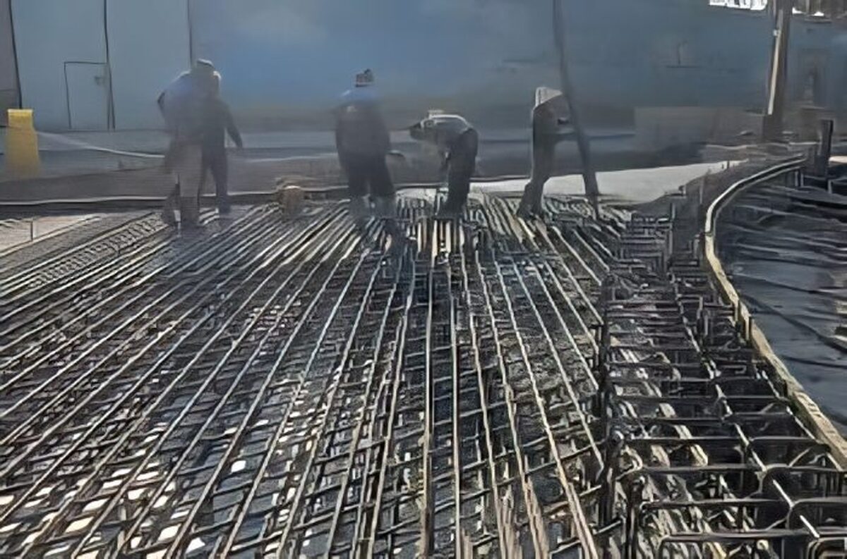 پایان بتن‌ریزی عرشه اصلی پروژه امام‌علی(ع)