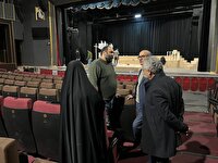 بازدید مدیرکل هنر‌های نمایشی از روند آماده‌سازی نمایش «برای هانا»