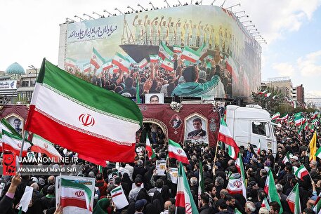 مراسم تشییع پیکر سردار شهید علیرضا تنگسیری -۱