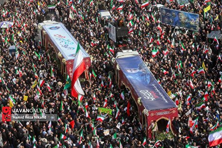 مراسم تشییع پیکر سردار شهید علیرضا تنگسیری -۲