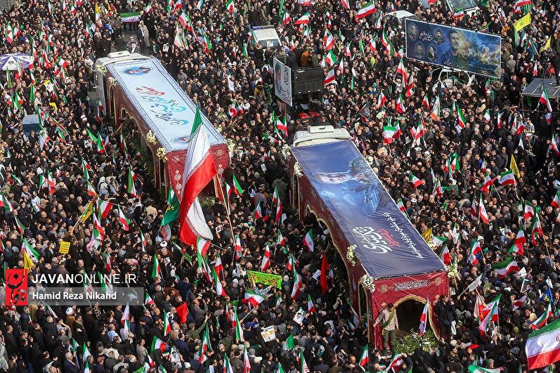 مراسم تشییع پیکر سردار شهید علیرضا تنگسیری -۲