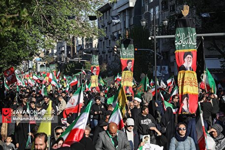 مراسم عزاداری چهلمین روز شهادت رهبر انقلاب در تهران