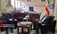 دیدار استاندار قزوین با دبیرکل ستاد مبارزه با مواد مخدر کشور