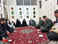 دیدار فرمانده سپاه امام حسن مجتبی(ع)، با خانواده شهدا جنگ رمضان