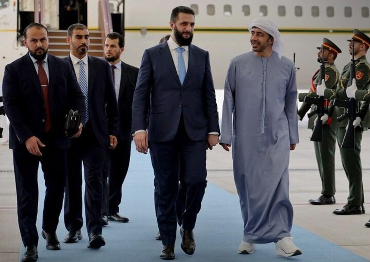 الشرع پس از عربستان و قطر وارد امارات شد