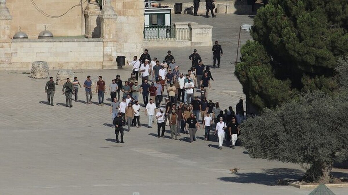 یورش صد&zwnj;ها شهرک&zwnj;نشین به مسجد الاقصی در سالروز اشغال فلسطین
