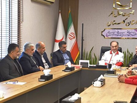 نشست مشترک مدیران گاز گلستان و هلال احمر