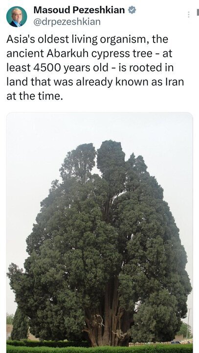 اشاره پزشکیان به قدمت حداقل ۴۵۰۰ ساله نام ایران